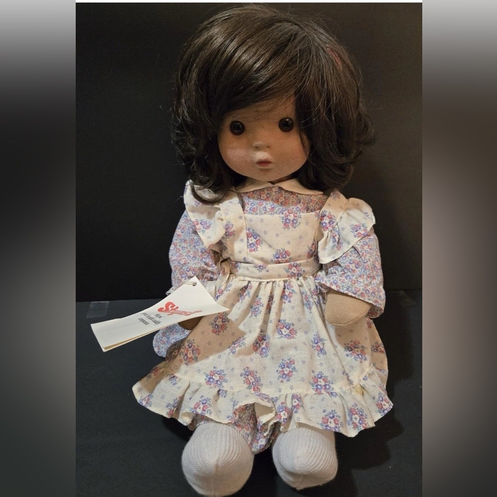 Stupsi 1983 Vintage Bendable 16" Cloth Girl Doll Made in Germany